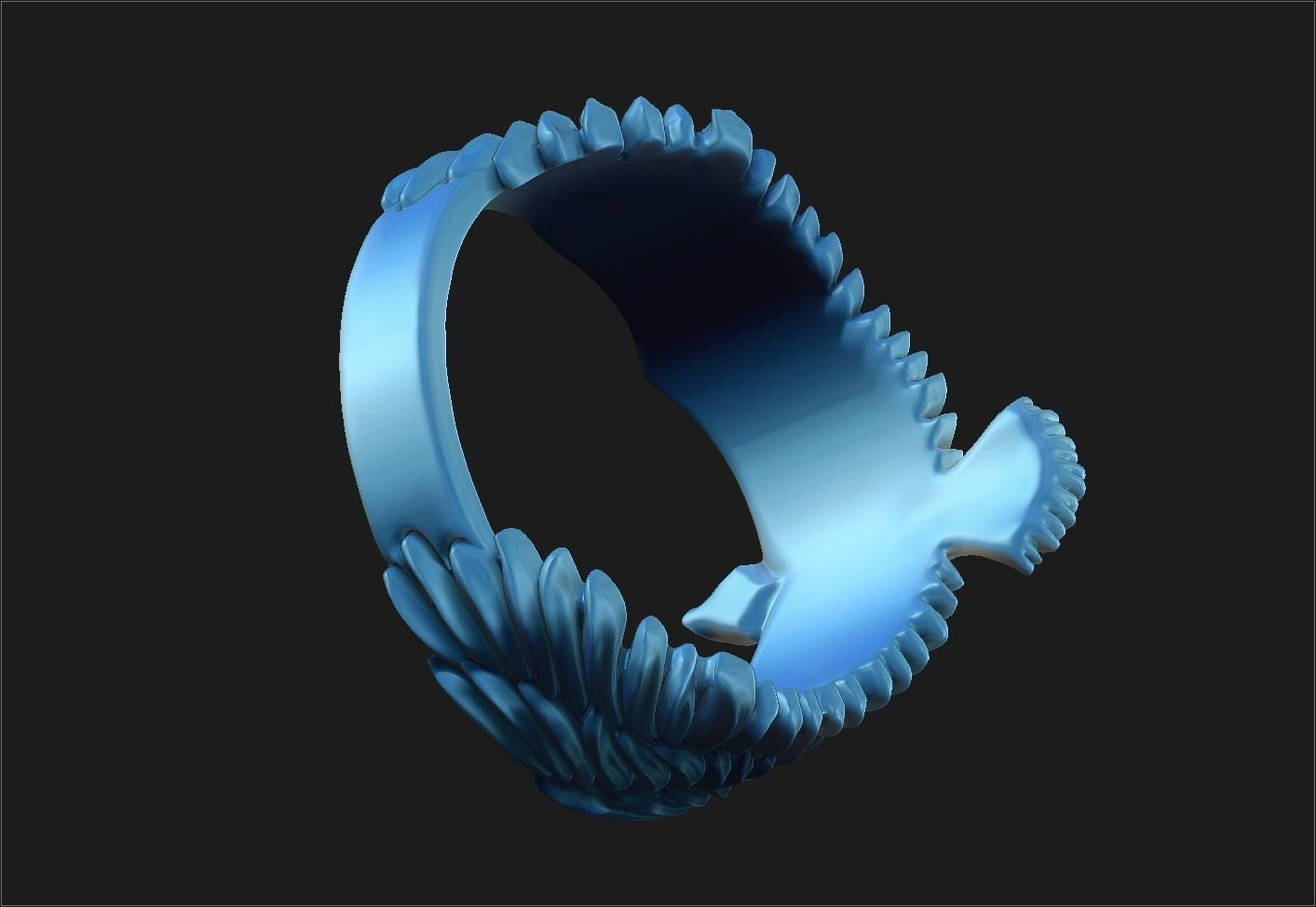 Eagle Ring 3D print model_11