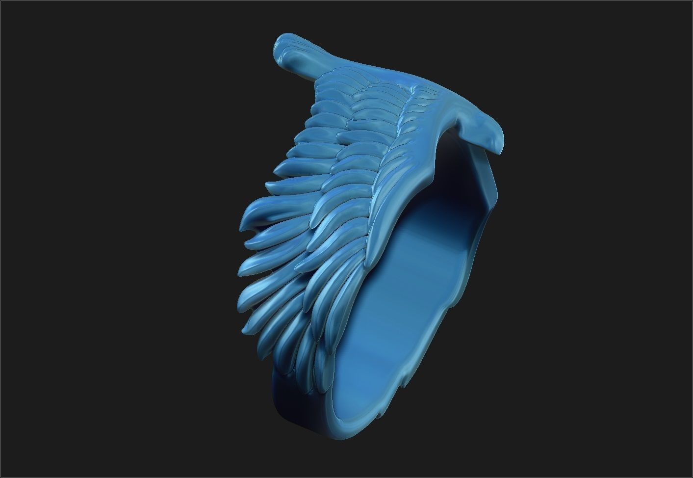 Eagle Ring 3D print model_4