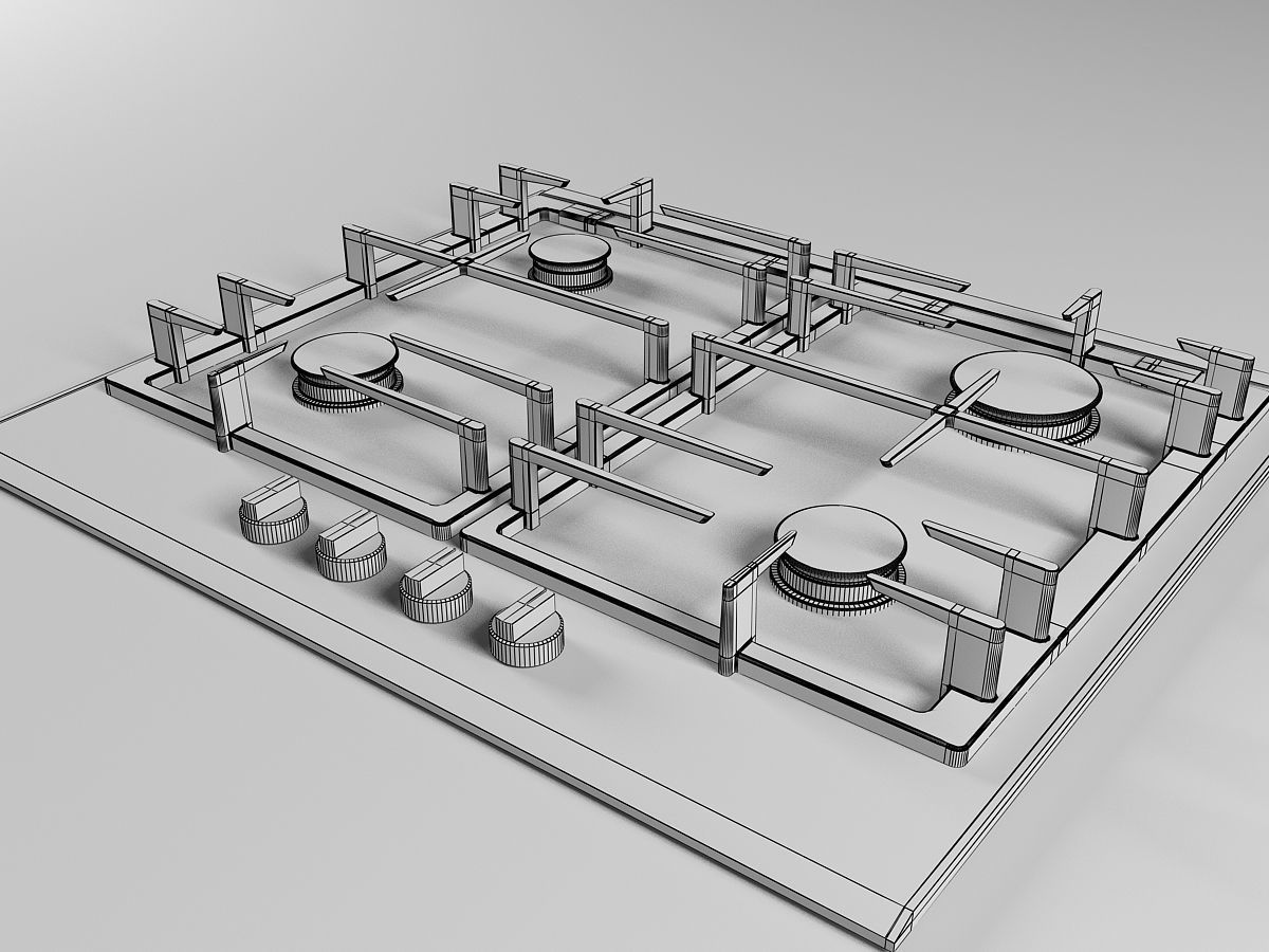 Cooktop 10 3D model_9