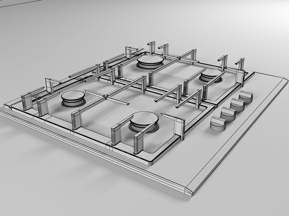 Cooktop 10 3D model_11