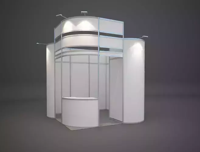 Exhibition stand 3x3 3D model
