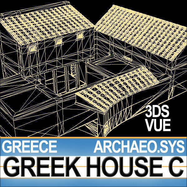 Ancient Greek House C 3D model_18