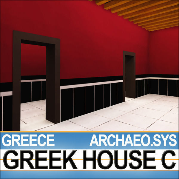 Ancient Greek House C 3D model_13