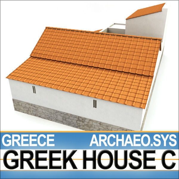 Ancient Greek House C 3D model_3
