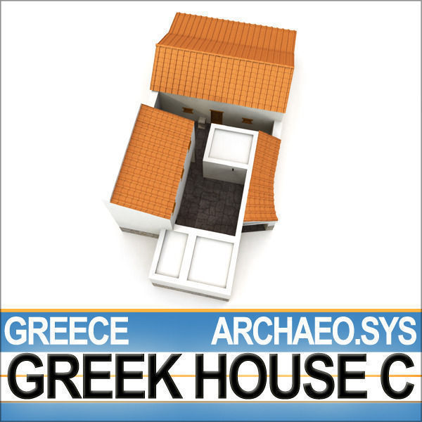 Ancient Greek House C 3D model_1