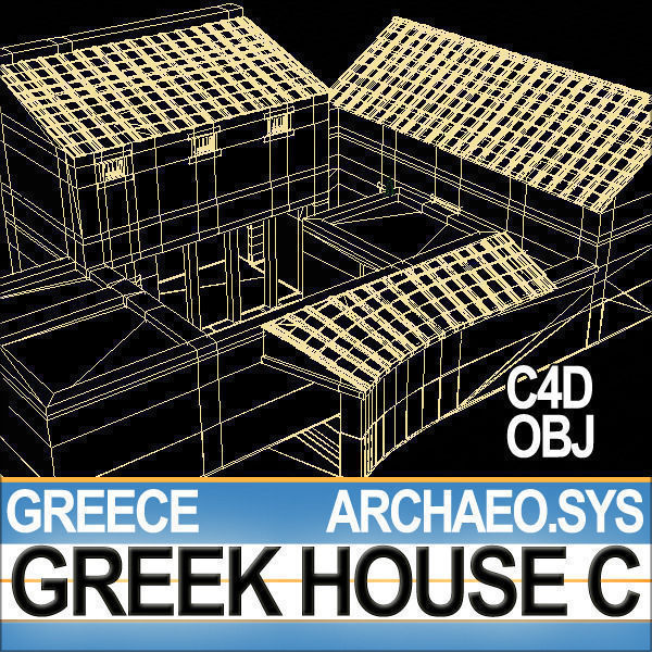 Ancient Greek House C 3D model_17