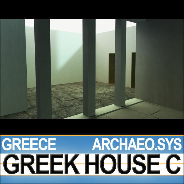 Ancient Greek House C 3D model_15