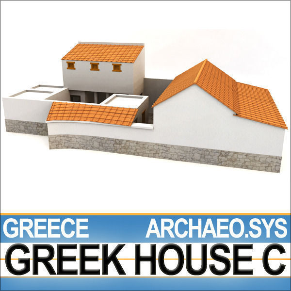 Ancient Greek House C 3D model_2