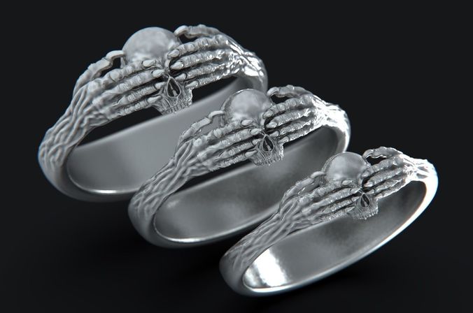 Death Claddagh Ring 3D print model