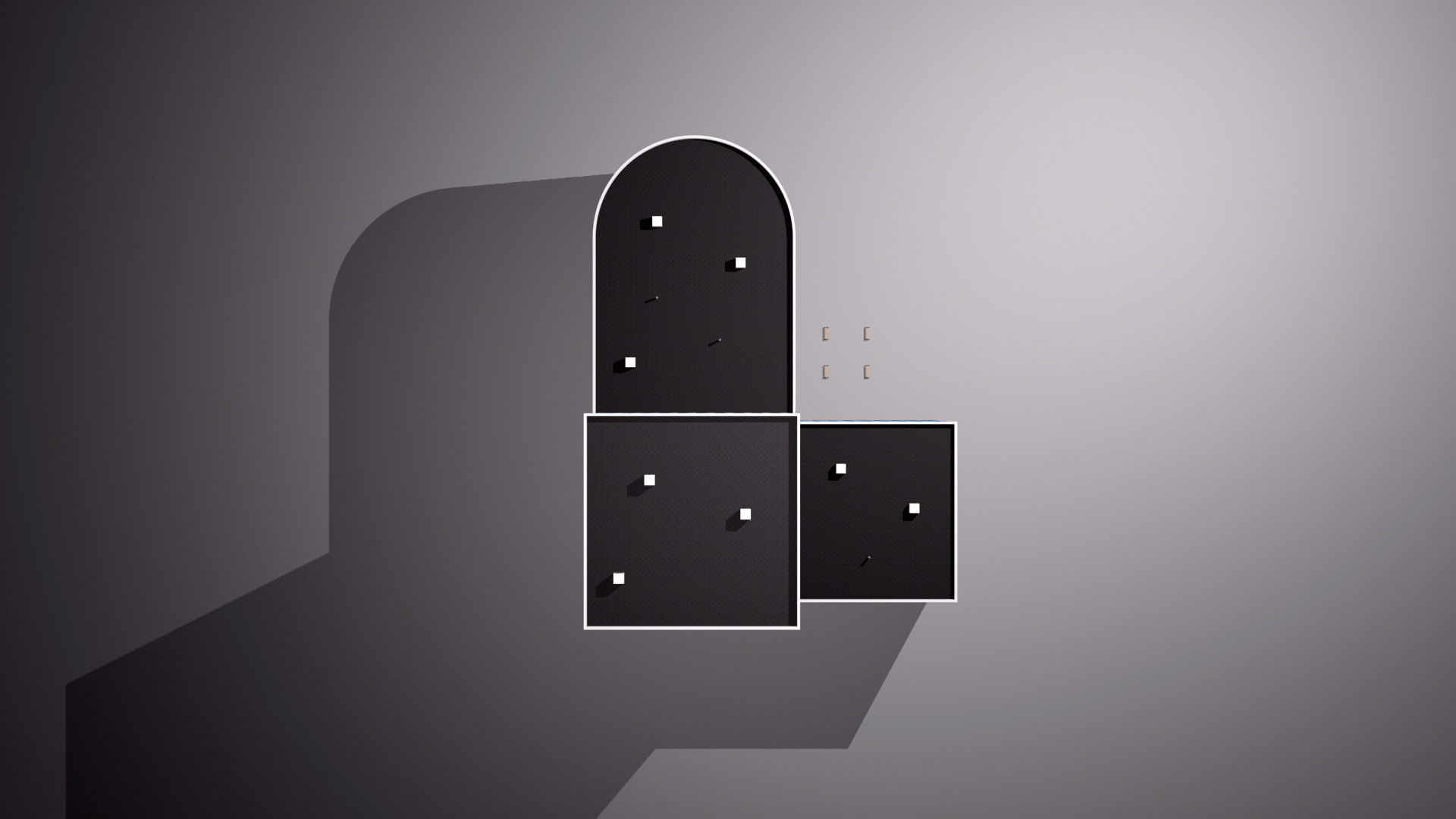 Multi-storey building Low-poly 3D model_10