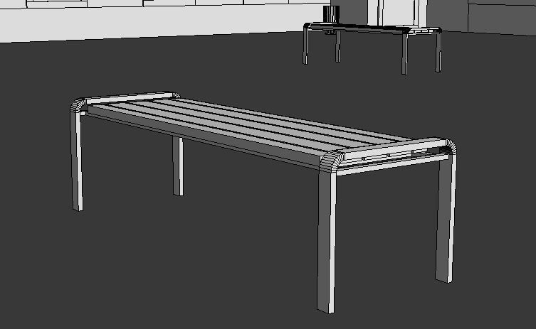 Multi-storey building Low-poly 3D model_20