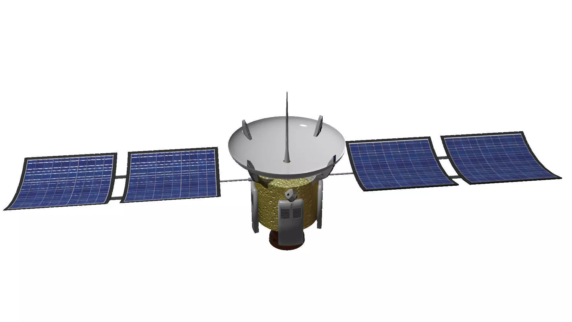 Space Probe Low-poly 3D model