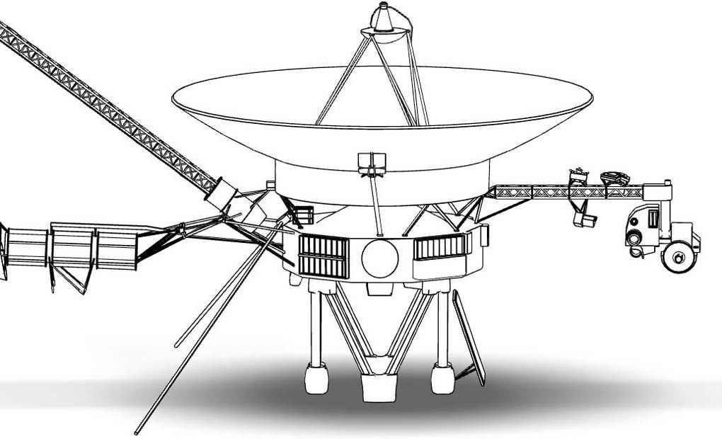 Voyager Probe v2 Low-poly 3D model_6