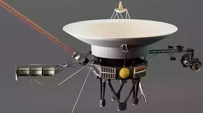 Voyager Probe v2 Low-poly 3D model