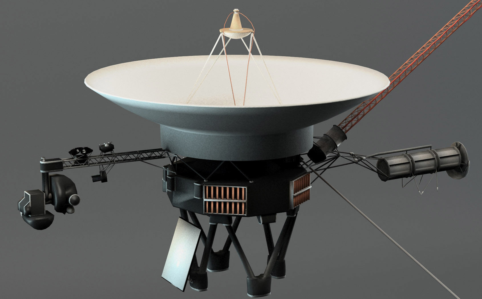 Voyager Probe v2 Low-poly 3D model_3