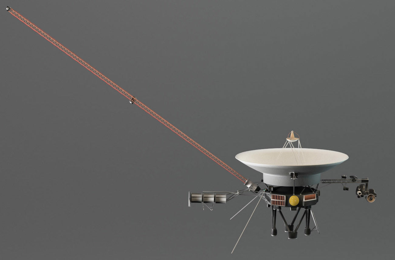 Voyager Probe v2 Low-poly 3D model_1