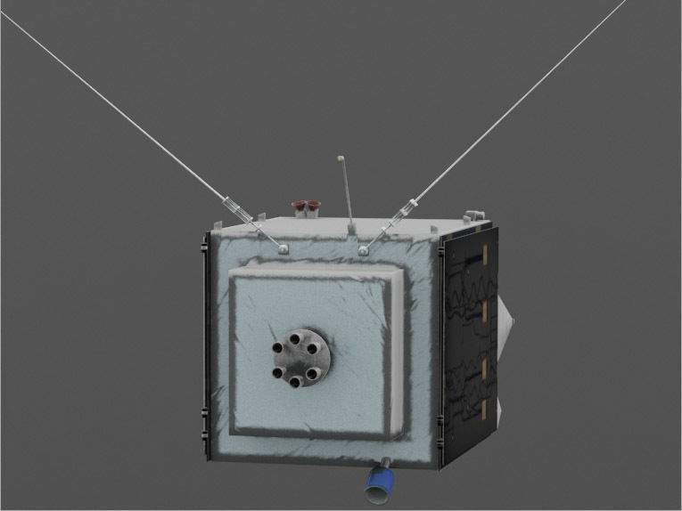 Mars Maven Low-poly 3D model_4