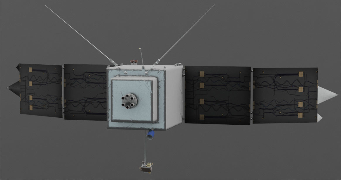 Mars Maven Low-poly 3D model_5