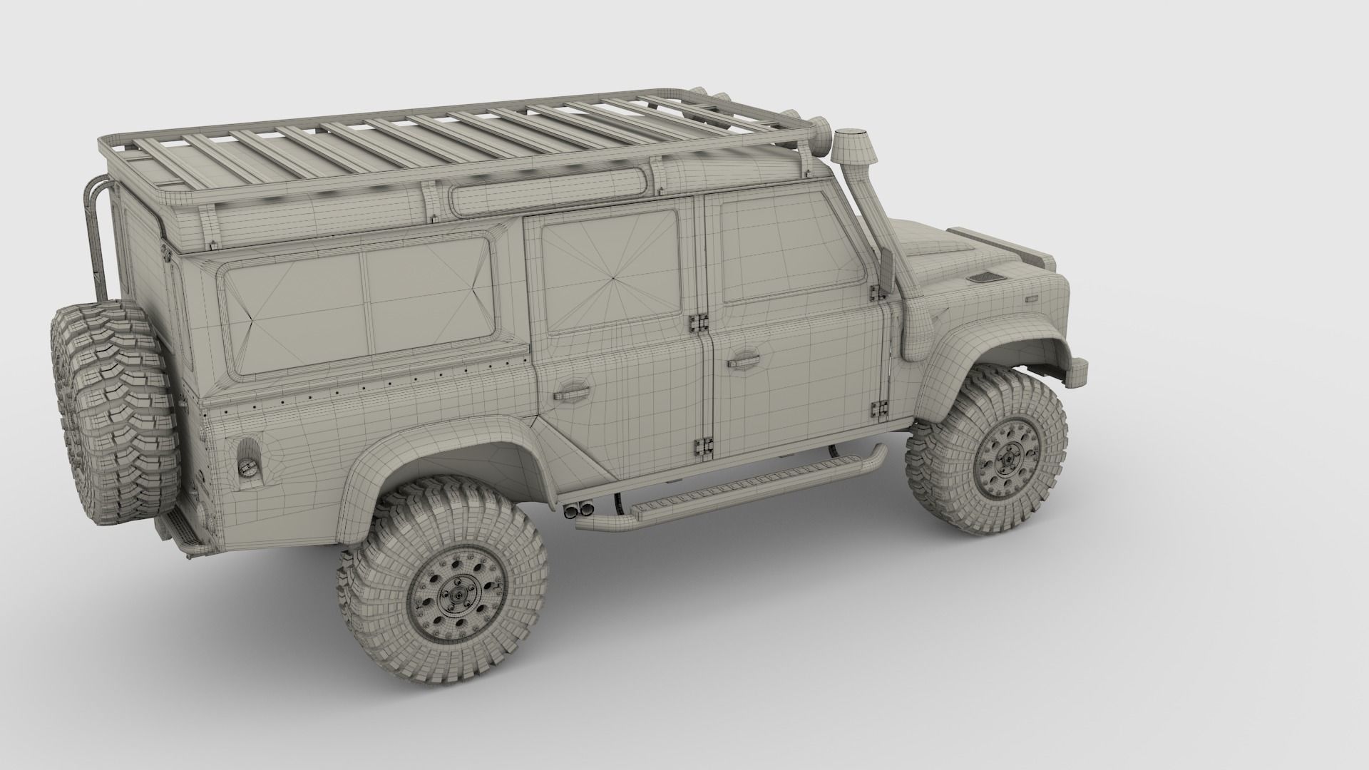 3D Land Rover Defender 110 Custom 3D model_29