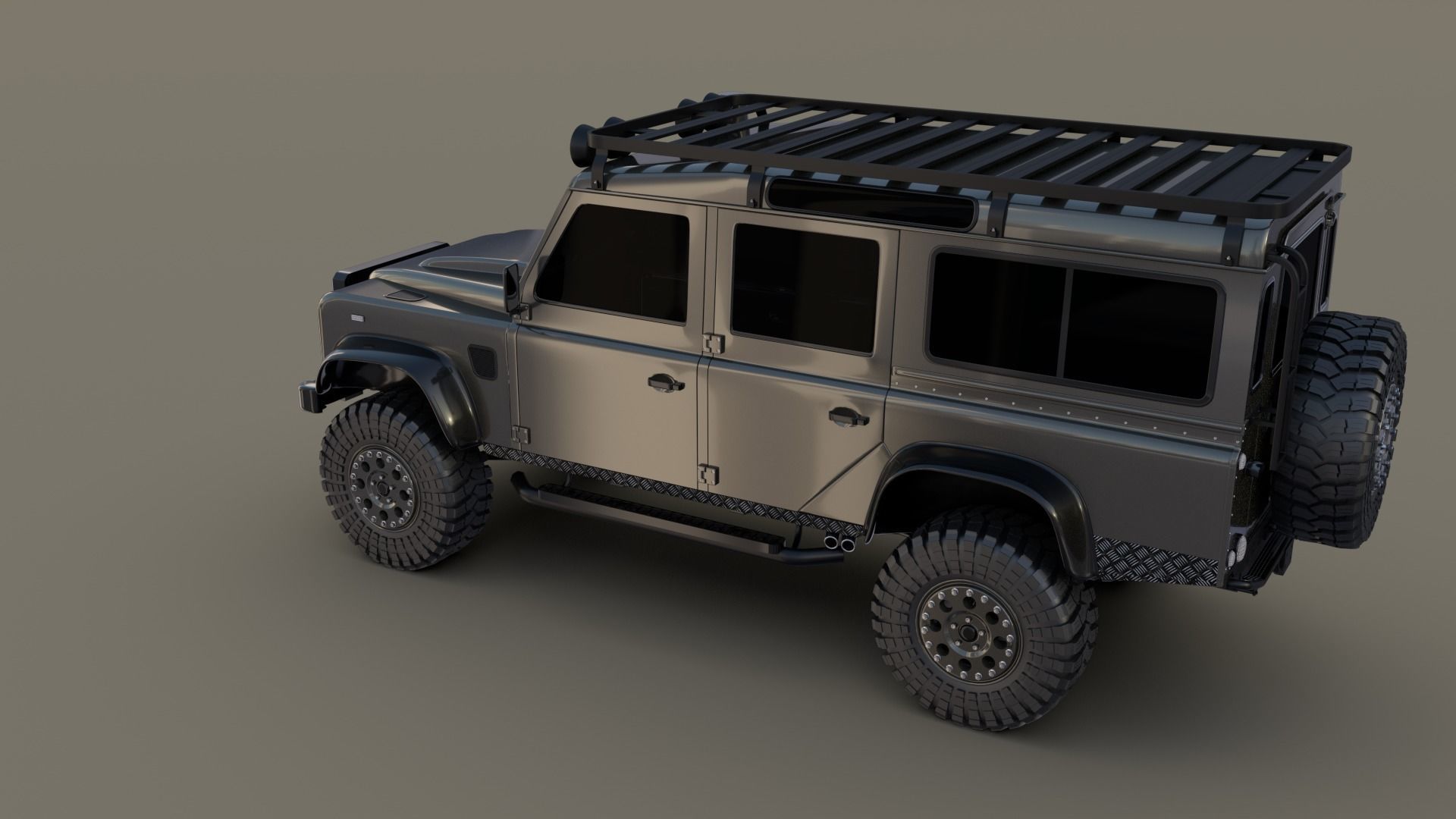 3D Land Rover Defender 110 Custom 3D model_7