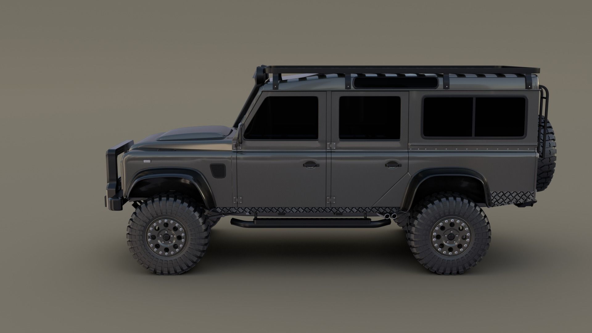 3D Land Rover Defender 110 Custom 3D model_37