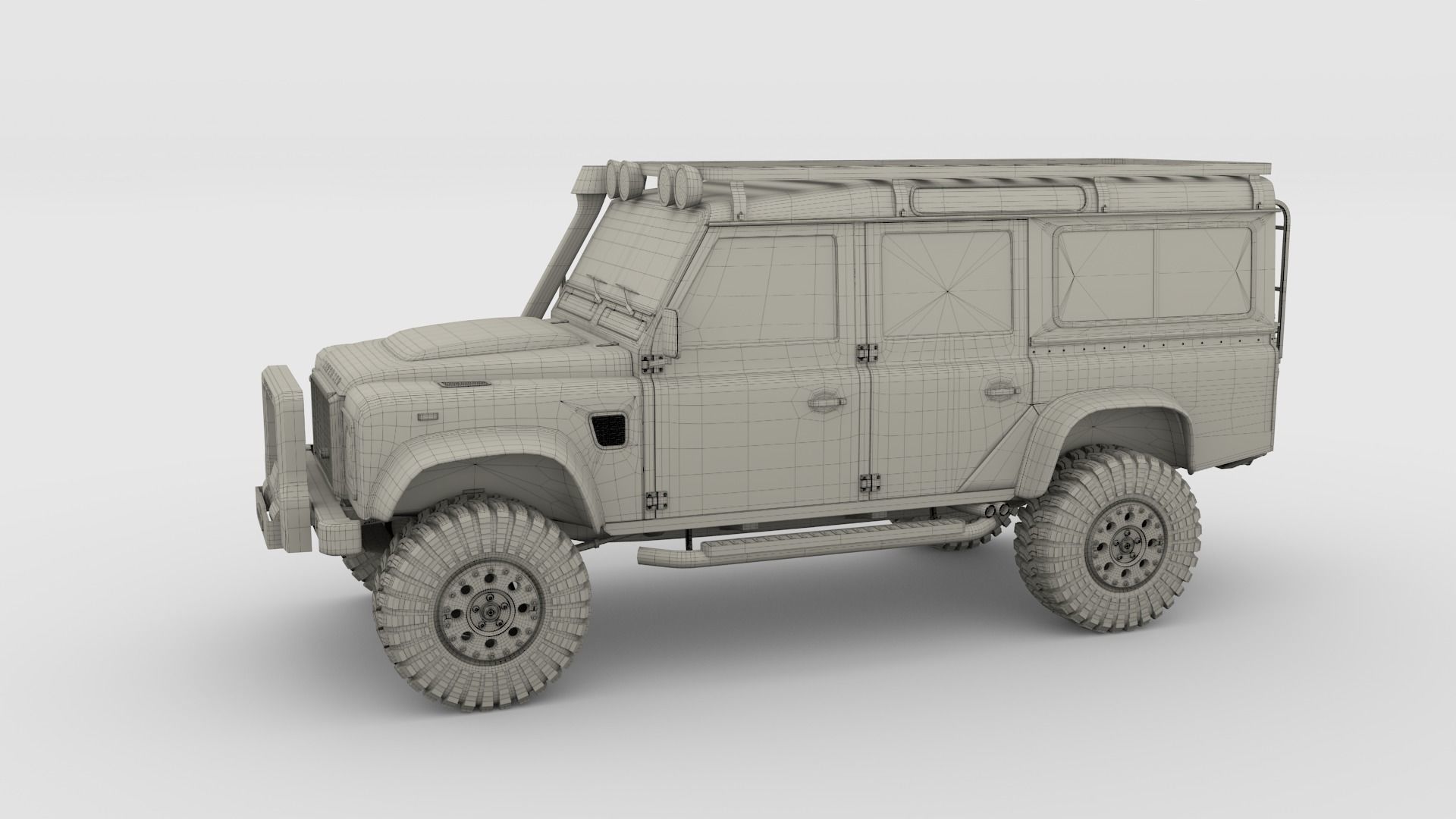 3D Land Rover Defender 110 Custom 3D model_15
