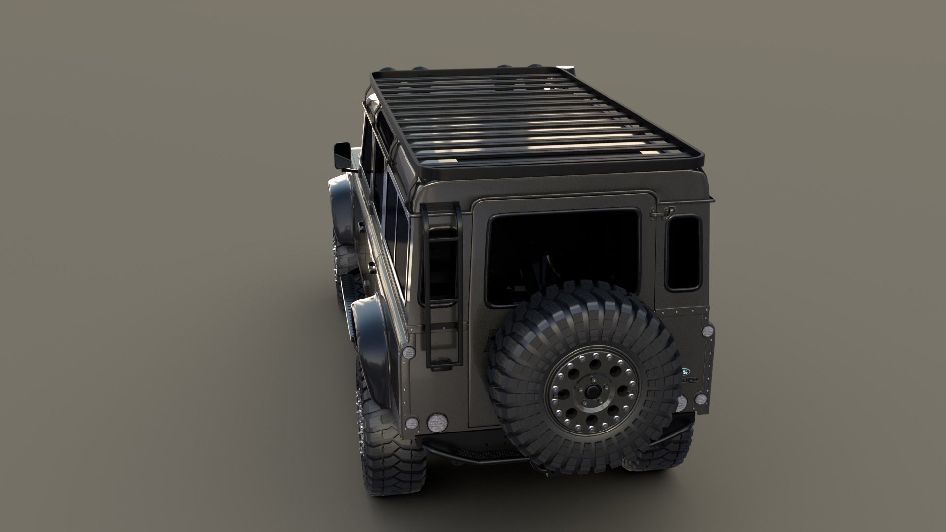 3D Land Rover Defender 110 Custom 3D model_11