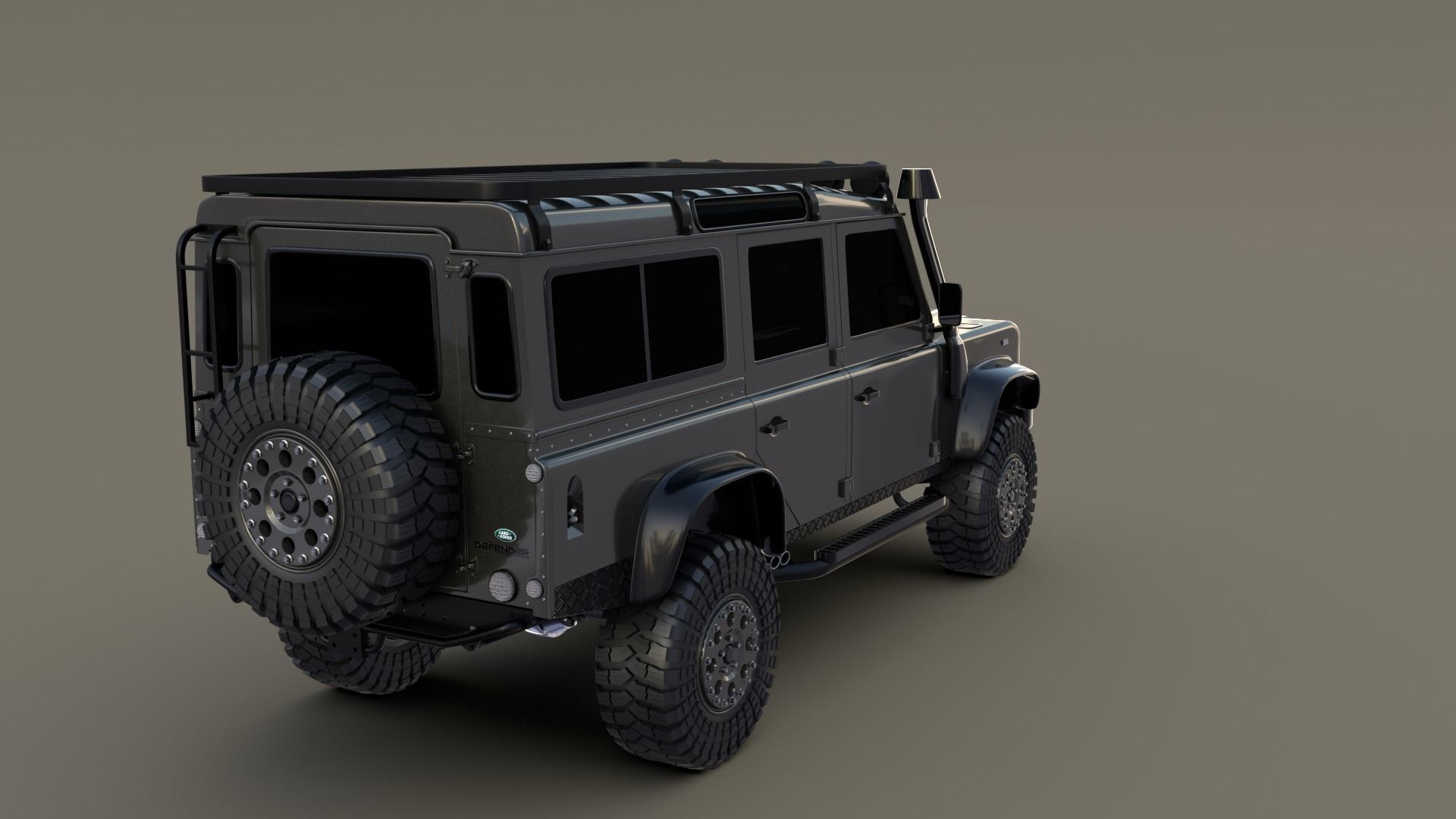 3D Land Rover Defender 110 Custom 3D model_9
