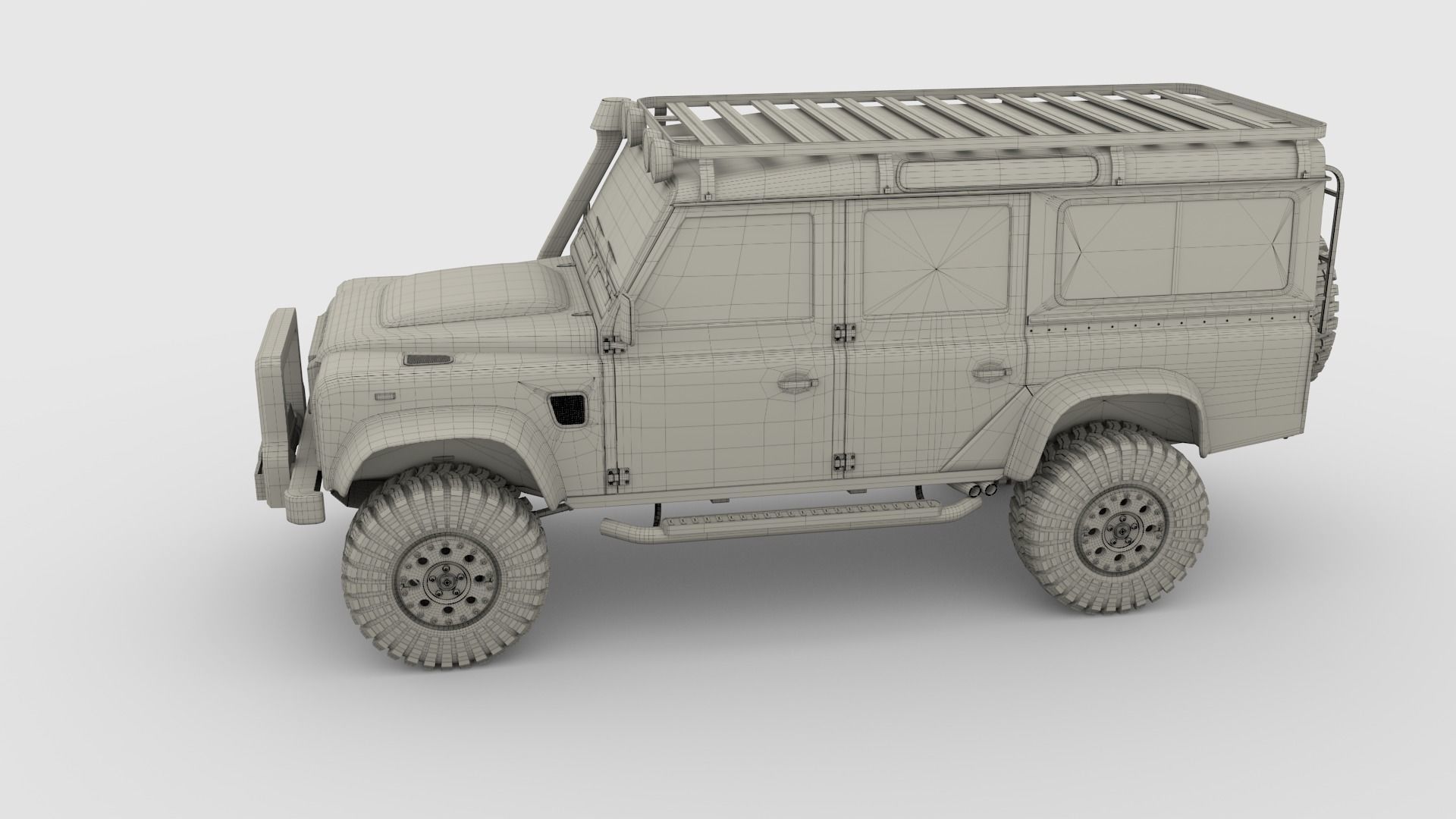3D Land Rover Defender 110 Custom 3D model_24