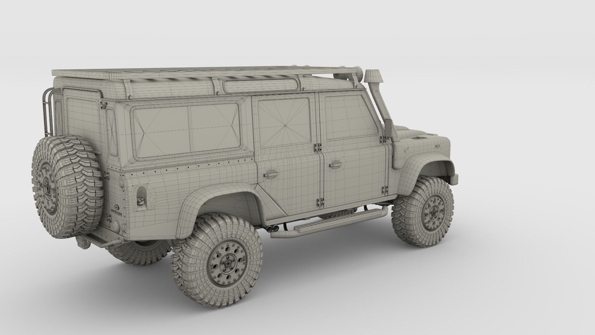 3D Land Rover Defender 110 Custom 3D model_22