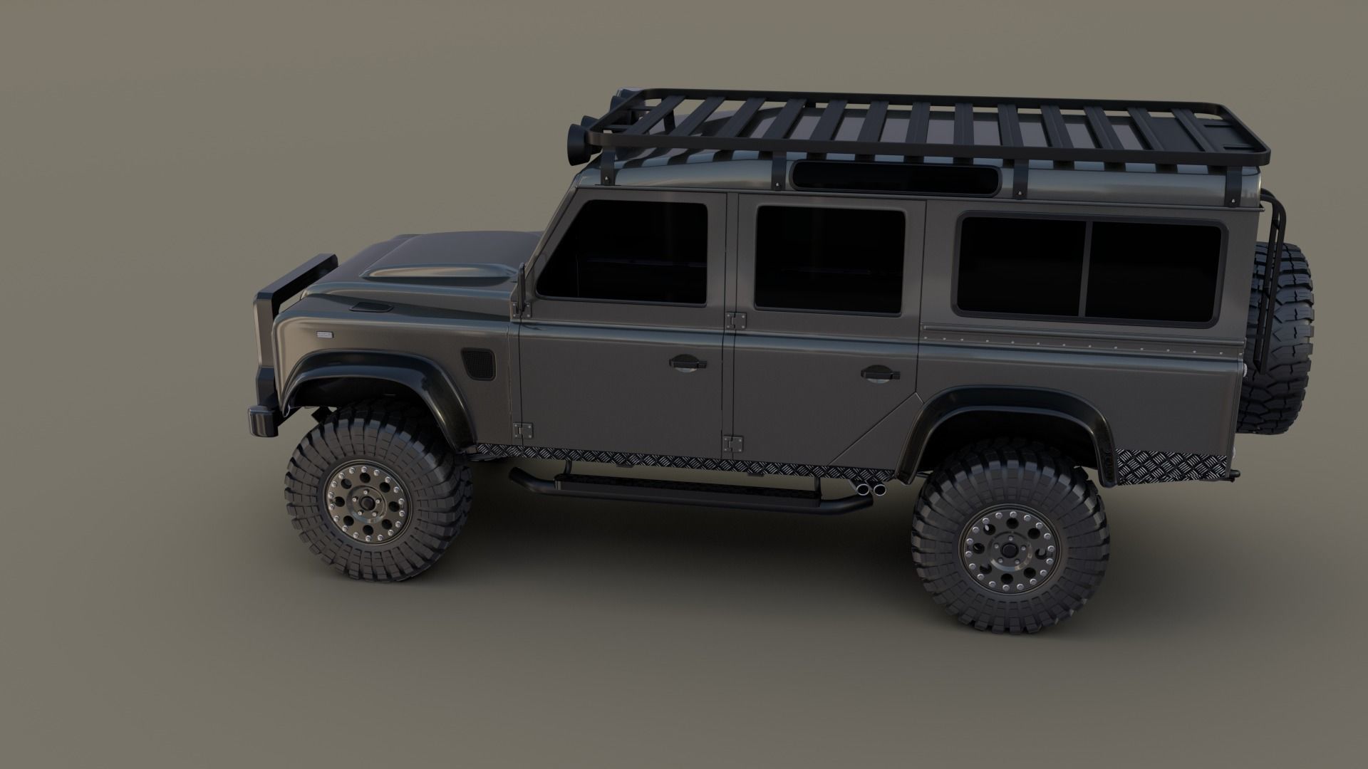 3D Land Rover Defender 110 Custom 3D model_6