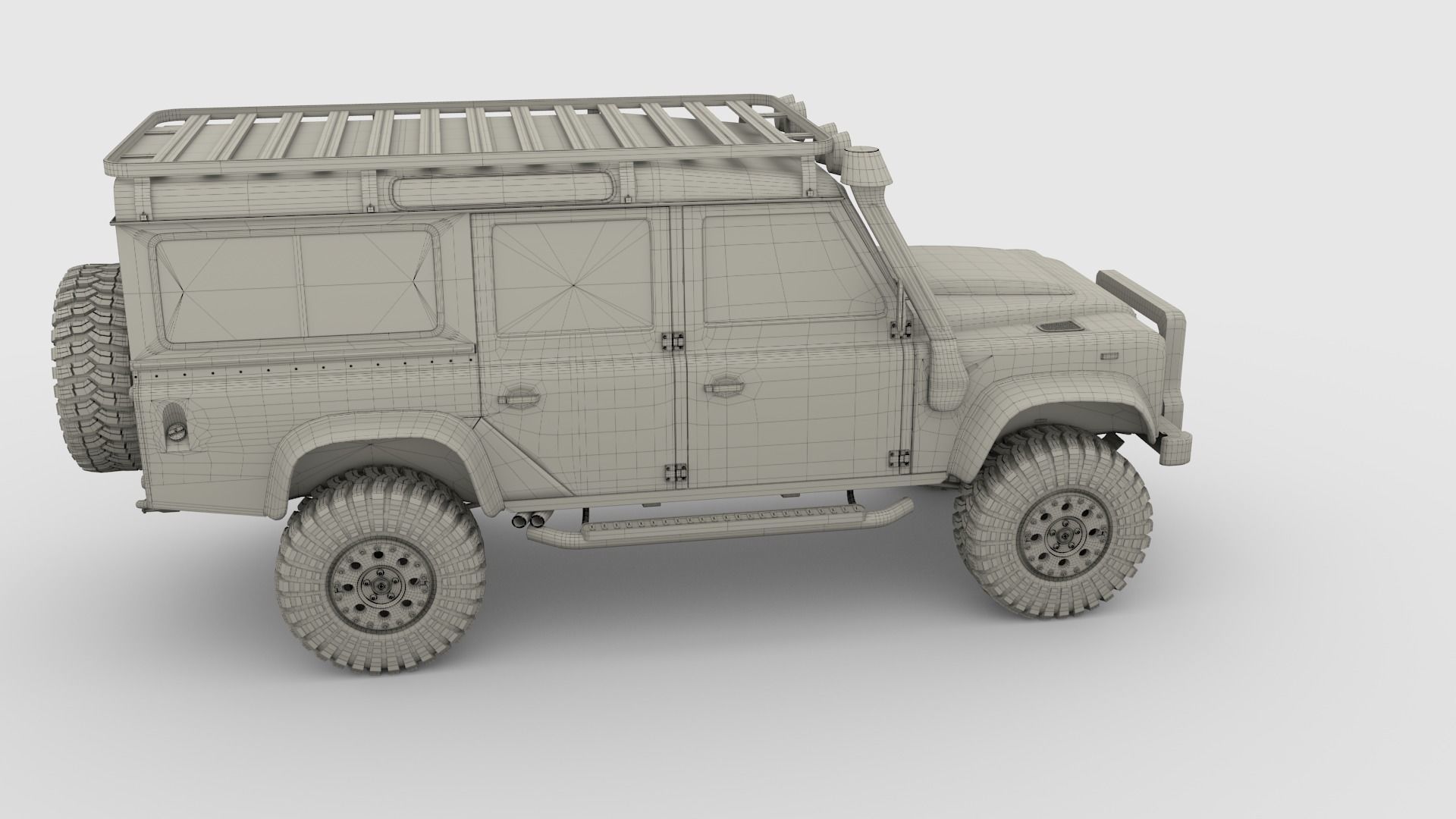 3D Land Rover Defender 110 Custom 3D model_31