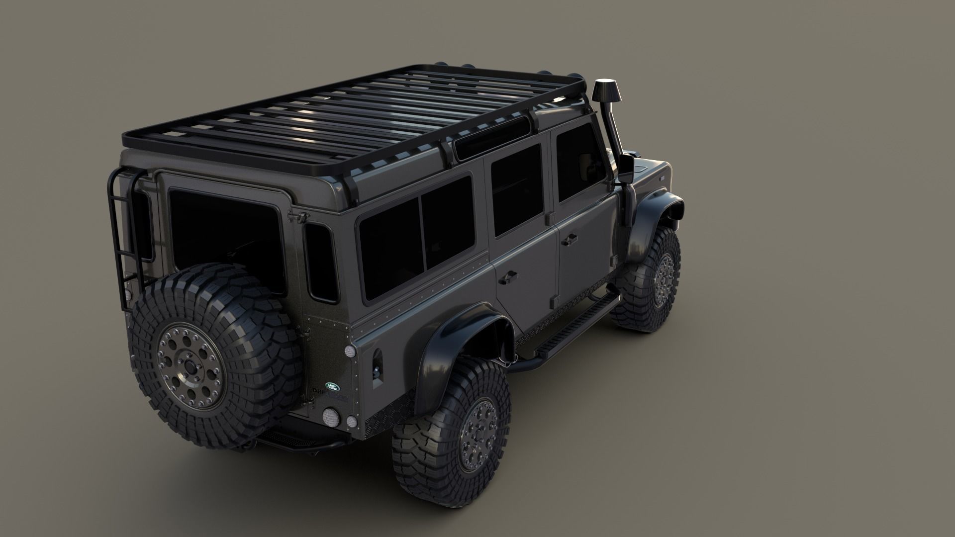 3D Land Rover Defender 110 Custom 3D model_10