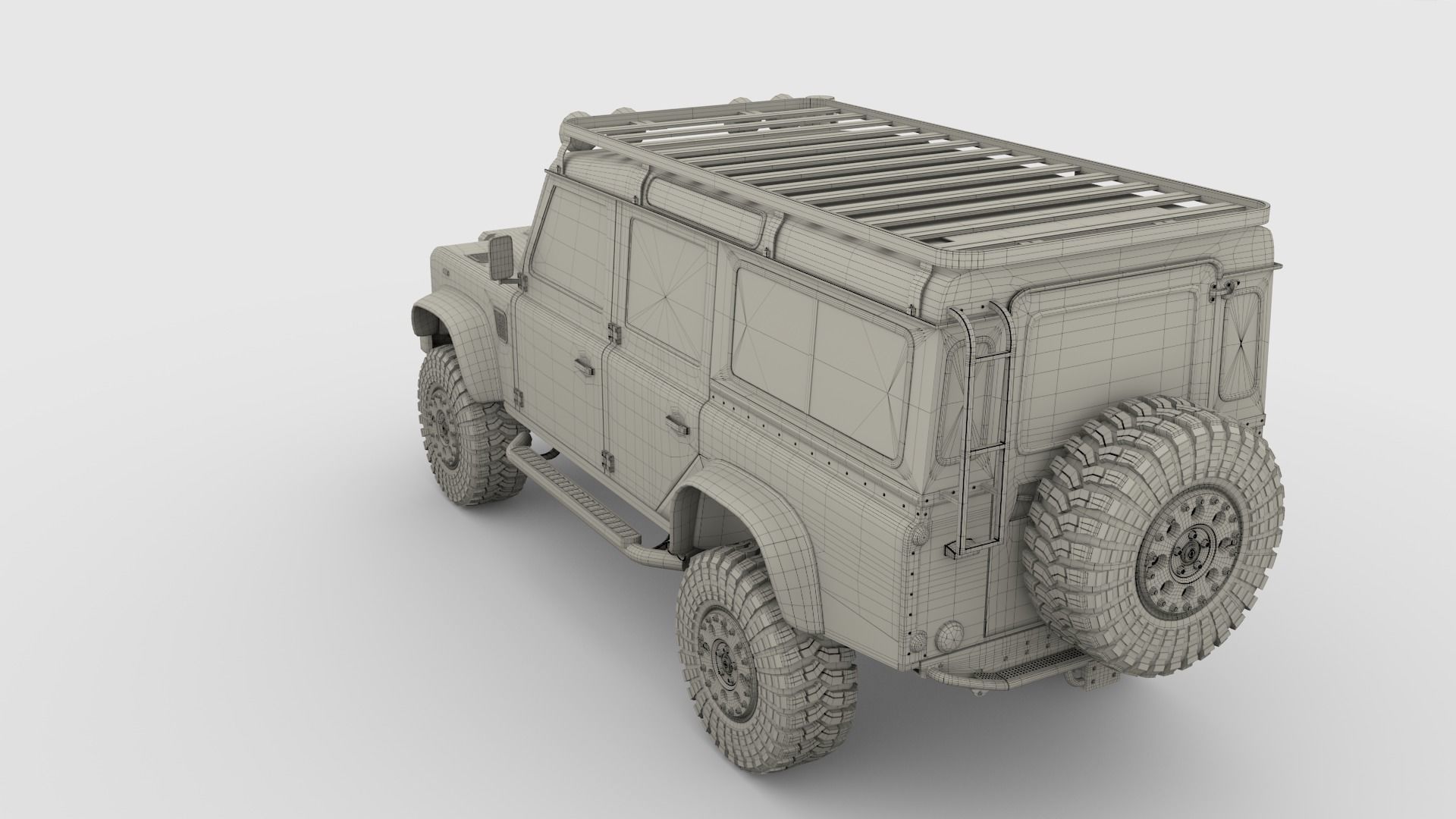 3D Land Rover Defender 110 Custom 3D model_25