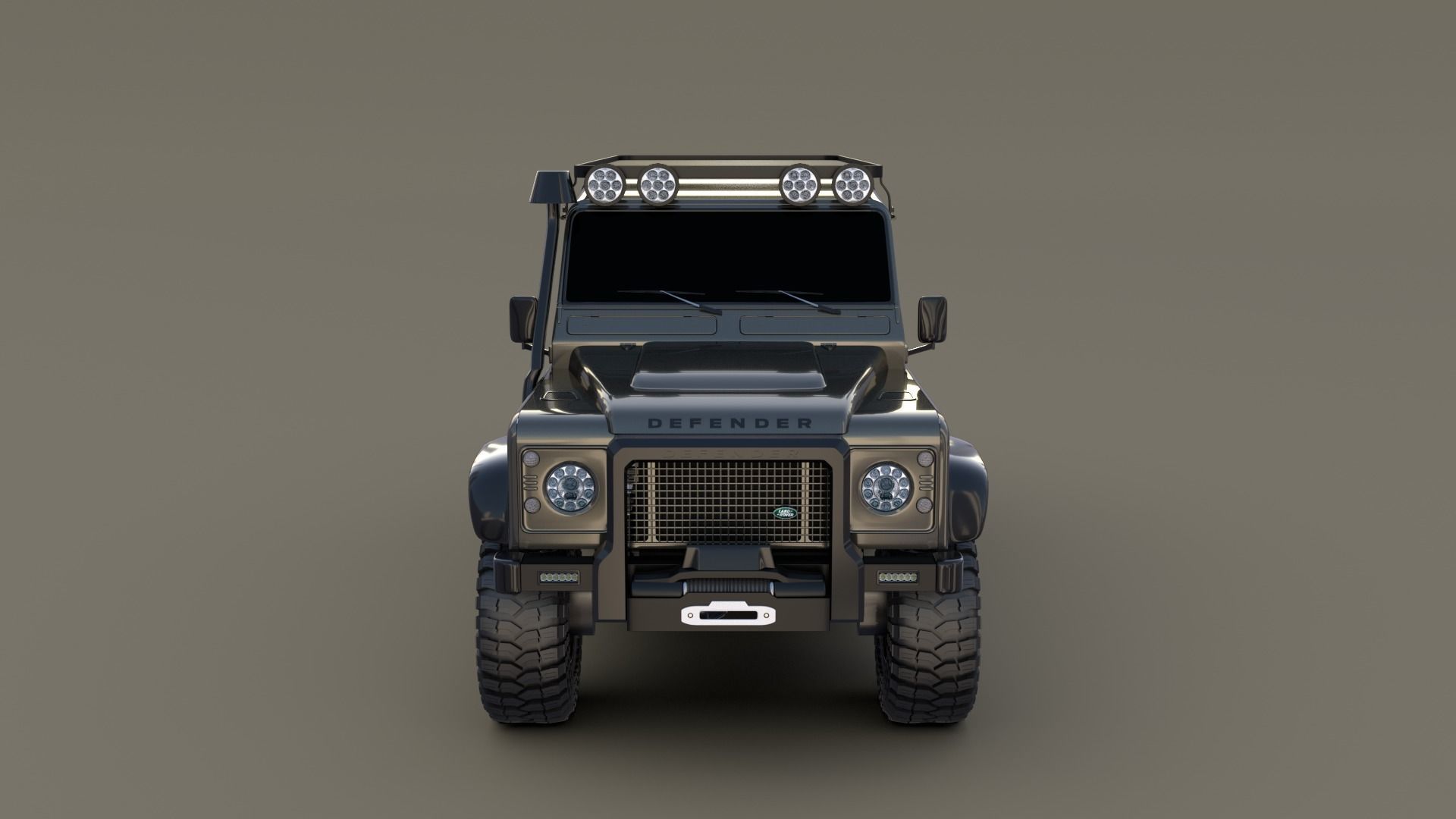 3D Land Rover Defender 110 Custom 3D model_34