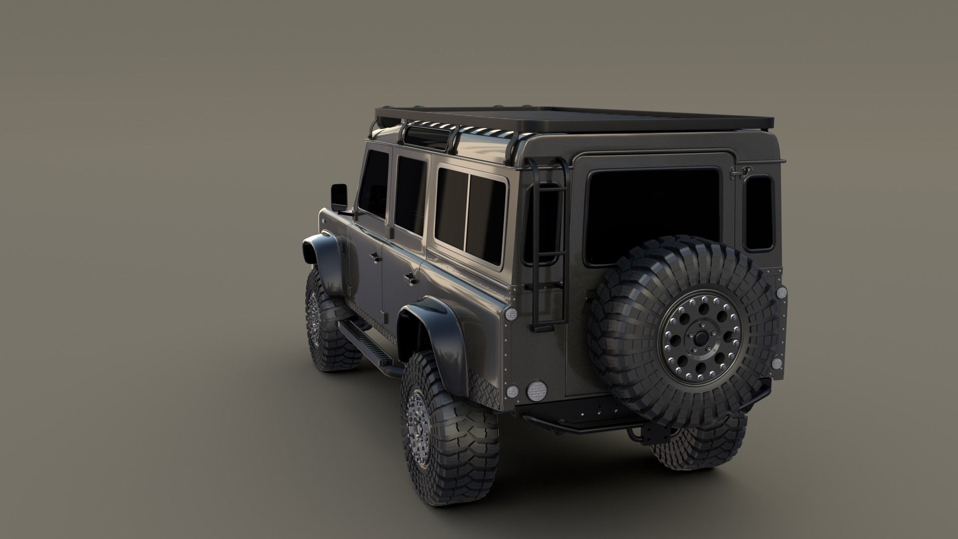 3D Land Rover Defender 110 Custom 3D model_3