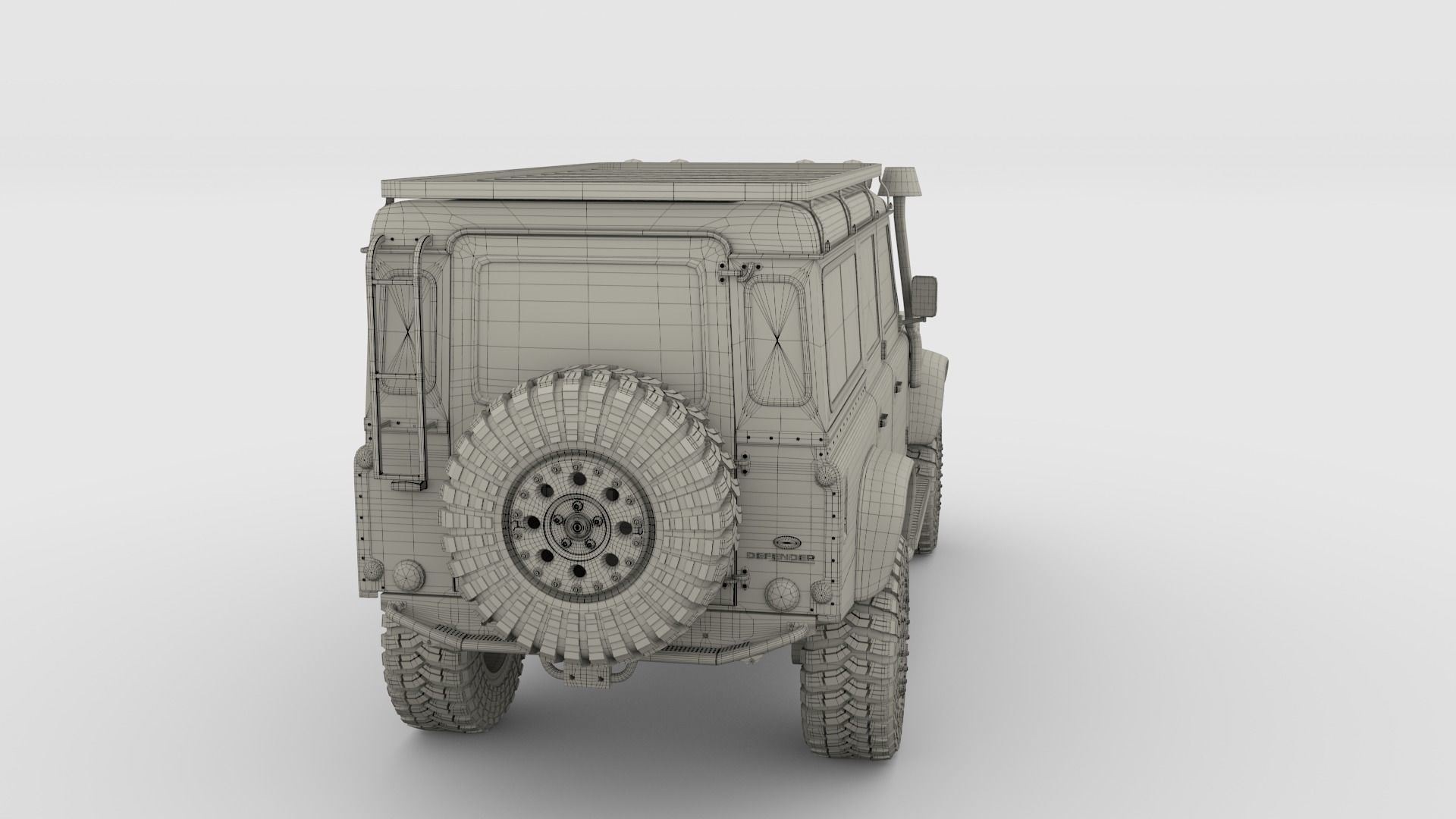3D Land Rover Defender 110 Custom 3D model_20