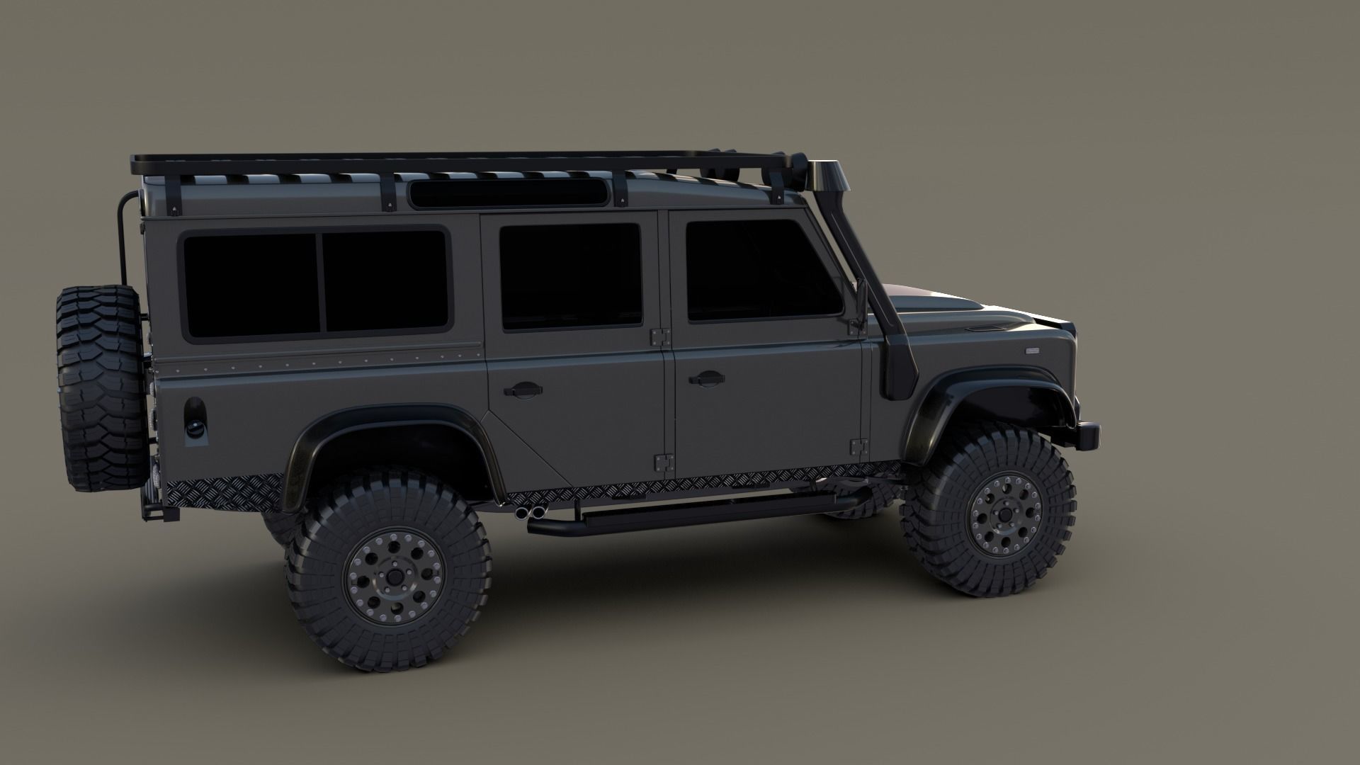 3D Land Rover Defender 110 Custom 3D model_2