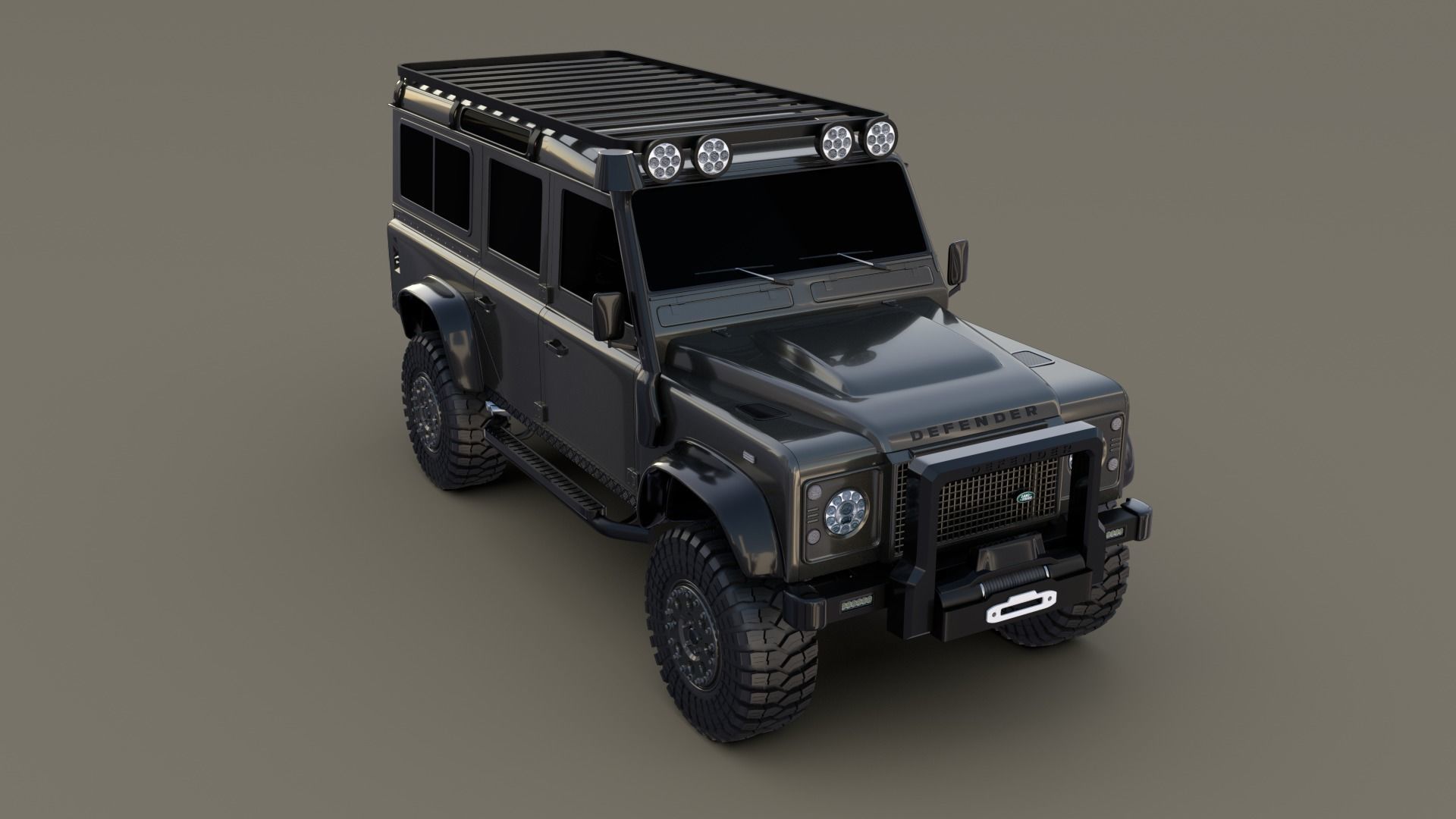 3D Land Rover Defender 110 Custom 3D model_12