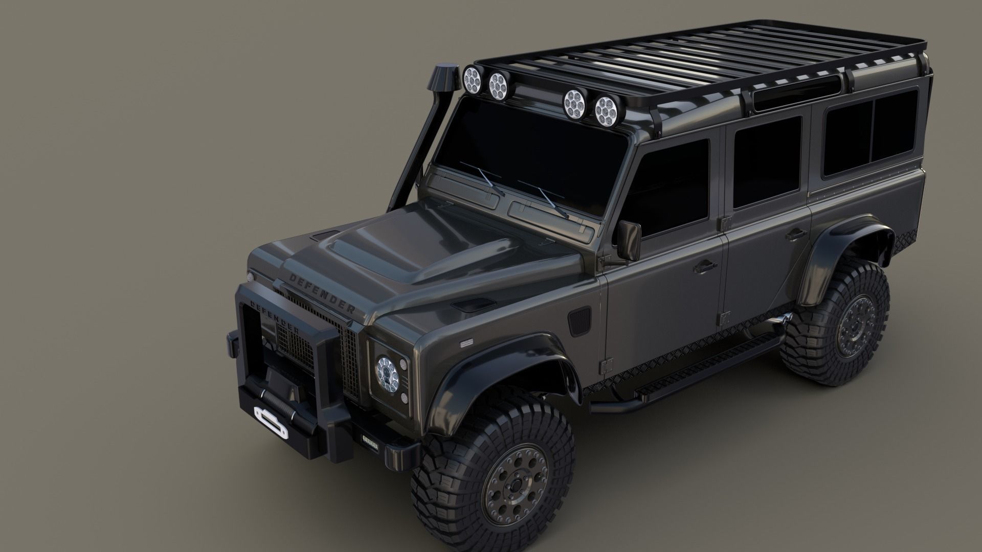 3D Land Rover Defender 110 Custom 3D model_18