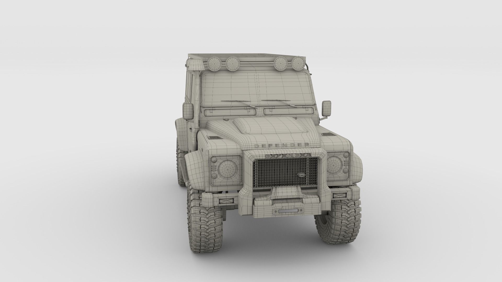 3D Land Rover Defender 110 Custom 3D model_30