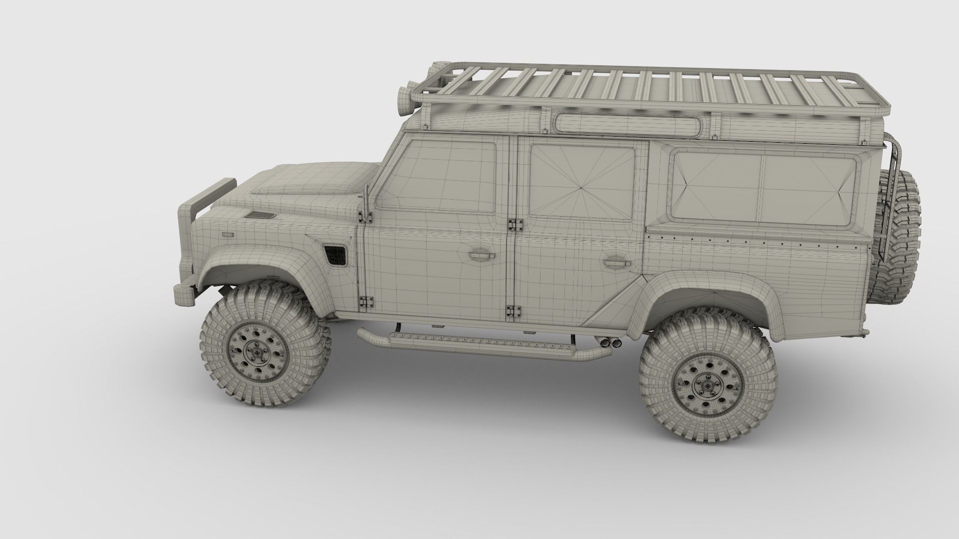 3D Land Rover Defender 110 Custom 3D model_26