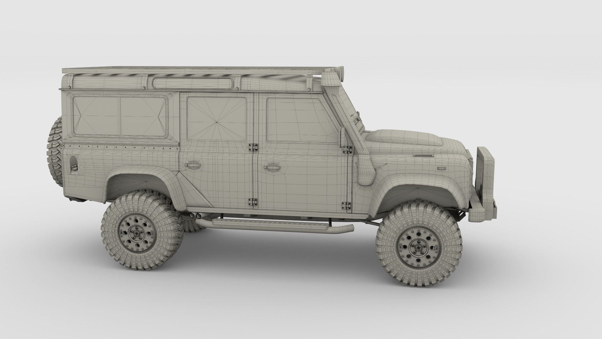3D Land Rover Defender 110 Custom 3D model_23