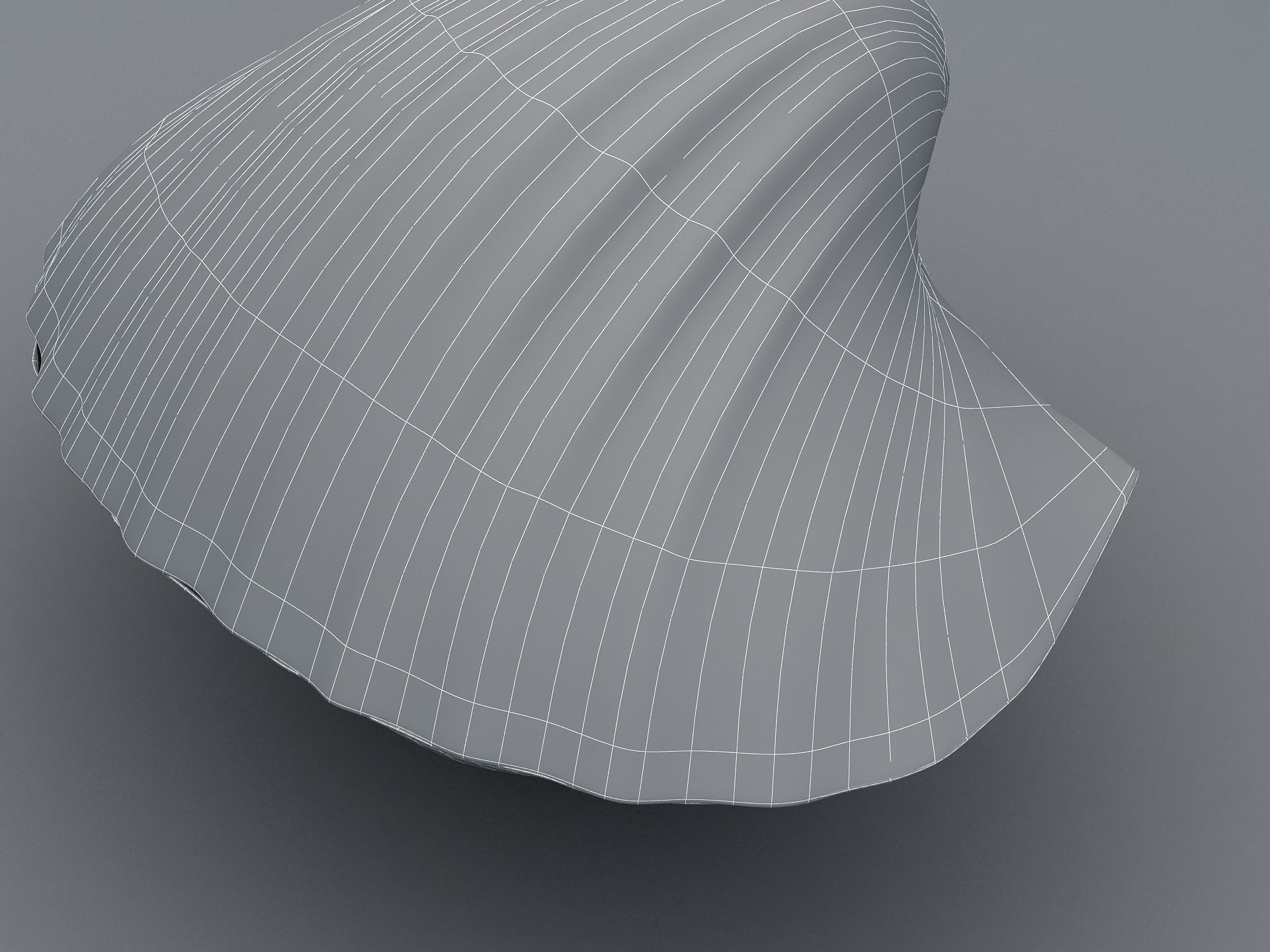 Tegillarca granosa Clam Low-poly 3D model_16