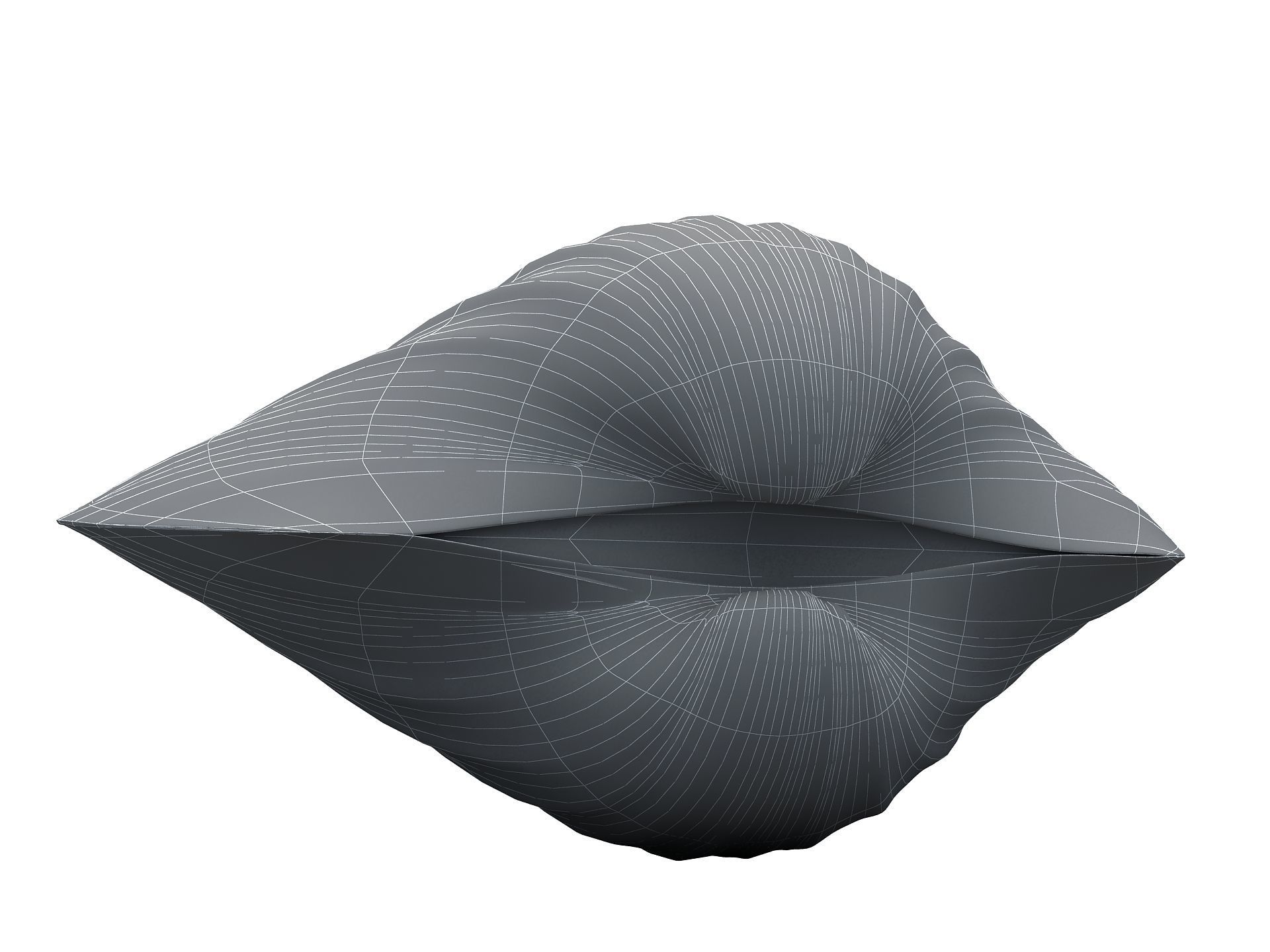 Tegillarca granosa Clam Low-poly 3D model_12
