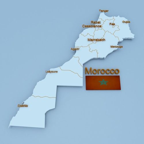 Morocco Country Map 3D model