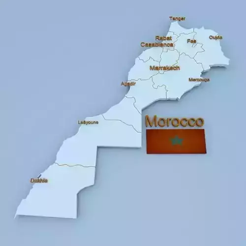 Morocco Country Map