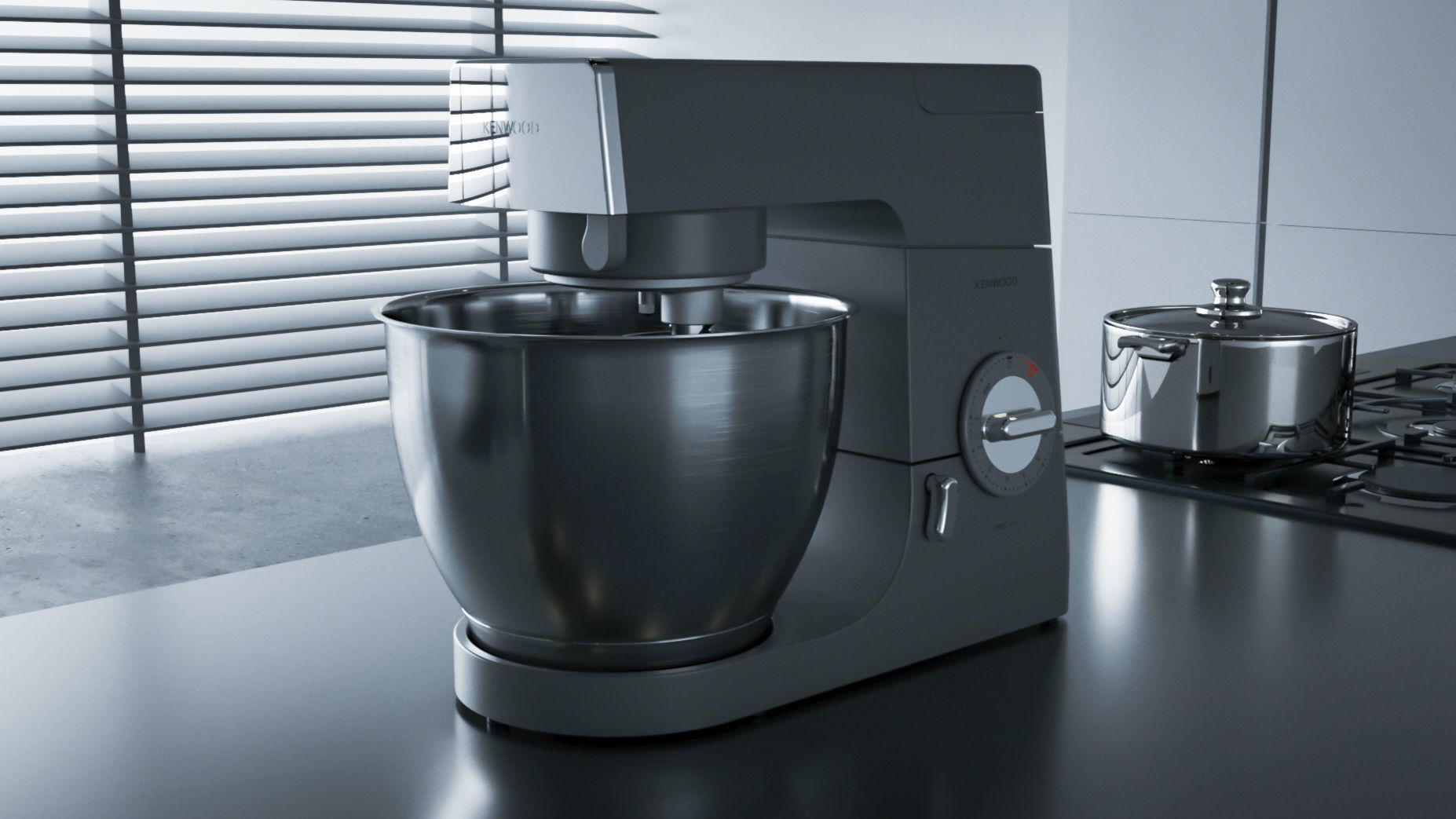 Kenwood Chef Classic Stand Mixer 3D model_4