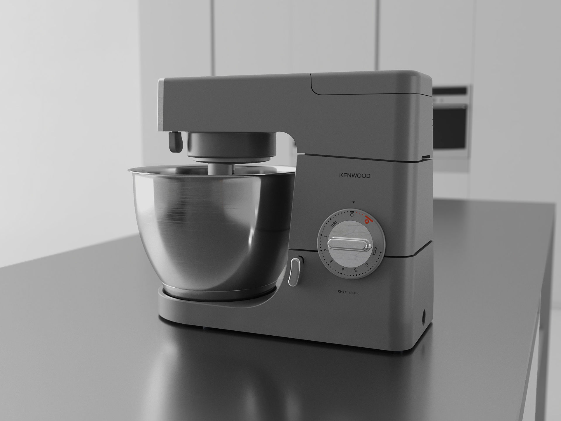 Kenwood Chef Classic Stand Mixer 3D model_2