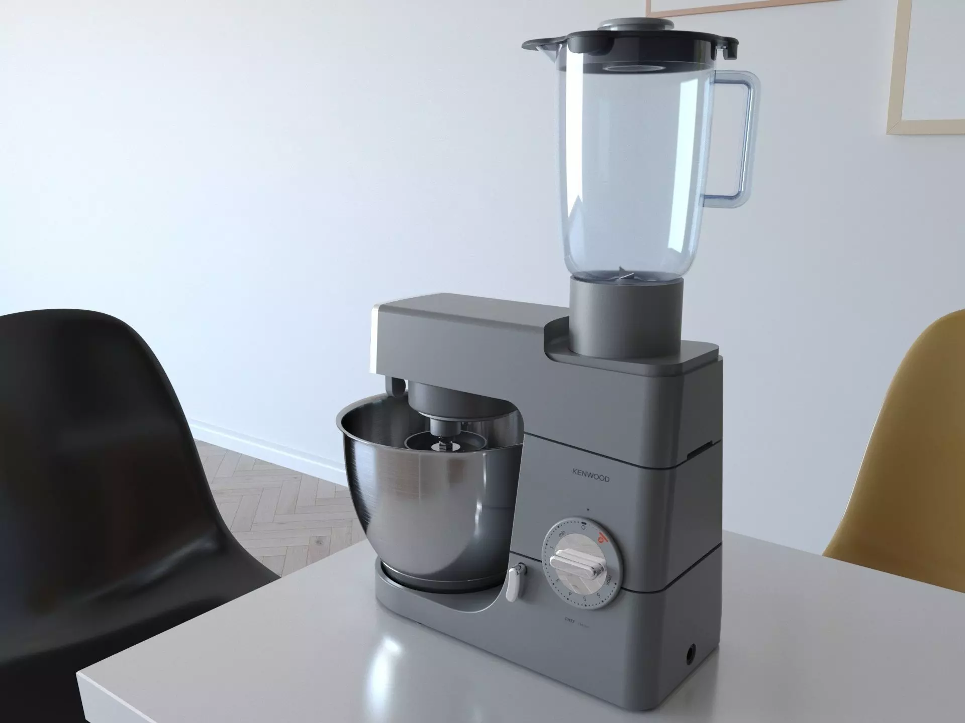 Kenwood Chef Classic Stand Mixer 3D model_0